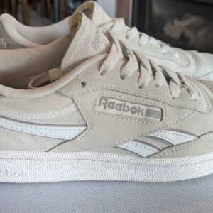 Reebok Cream and White Classic Sneakers